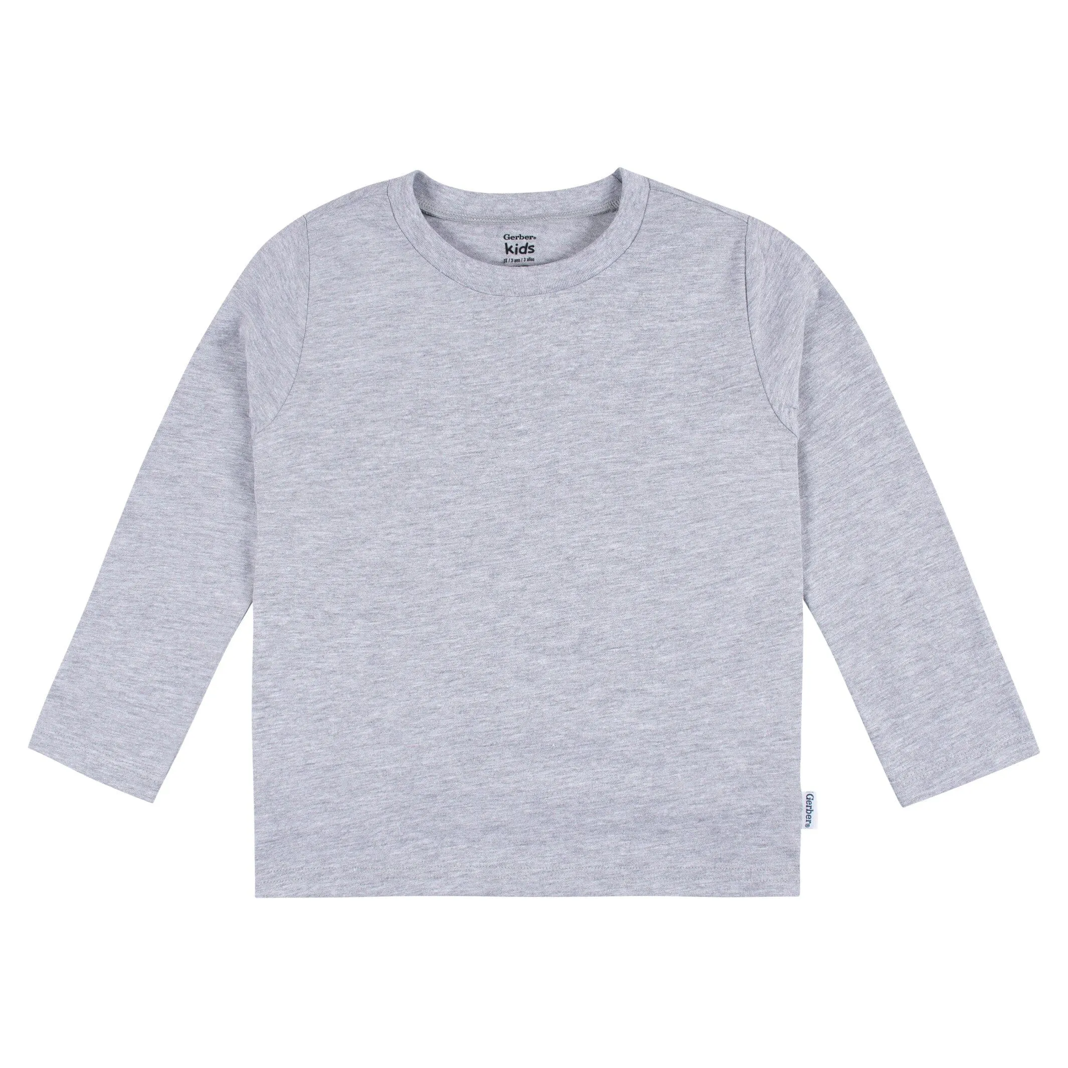 5-Pack Baby & Toddler Heather Gray Long Sleeve Tees