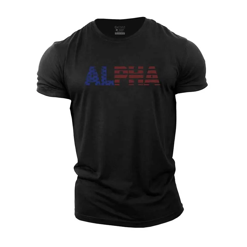 Alpha Graphic Cotton T-Shirt