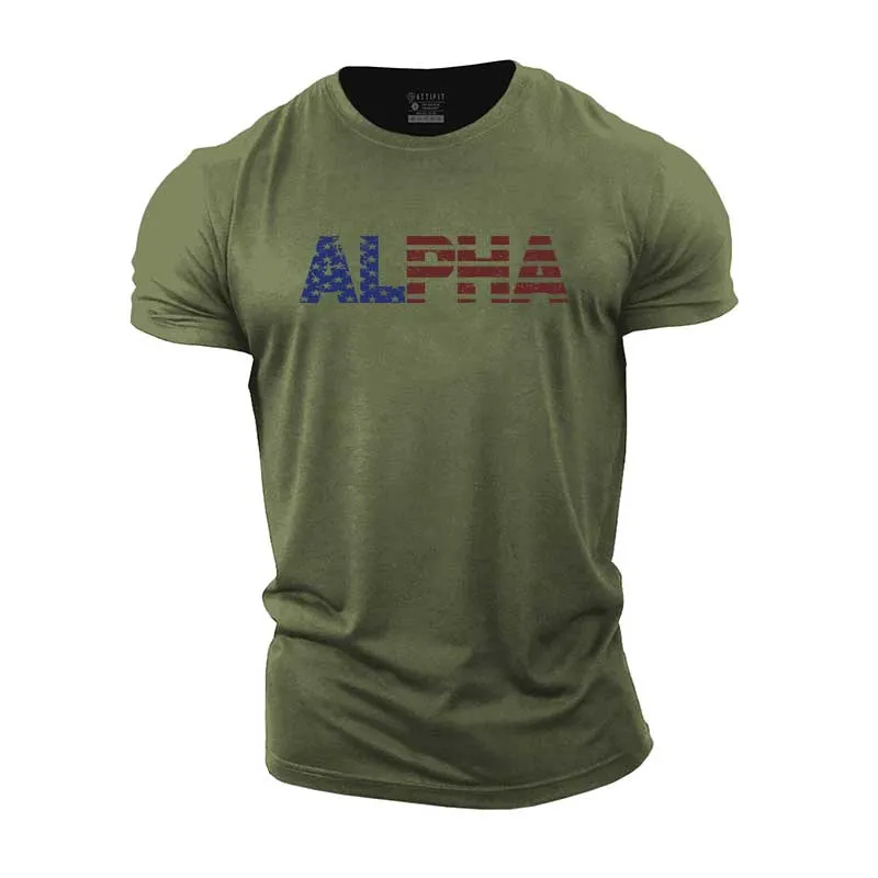 Alpha Graphic Cotton T-Shirt