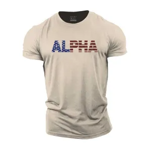 Alpha Graphic Cotton T-Shirt