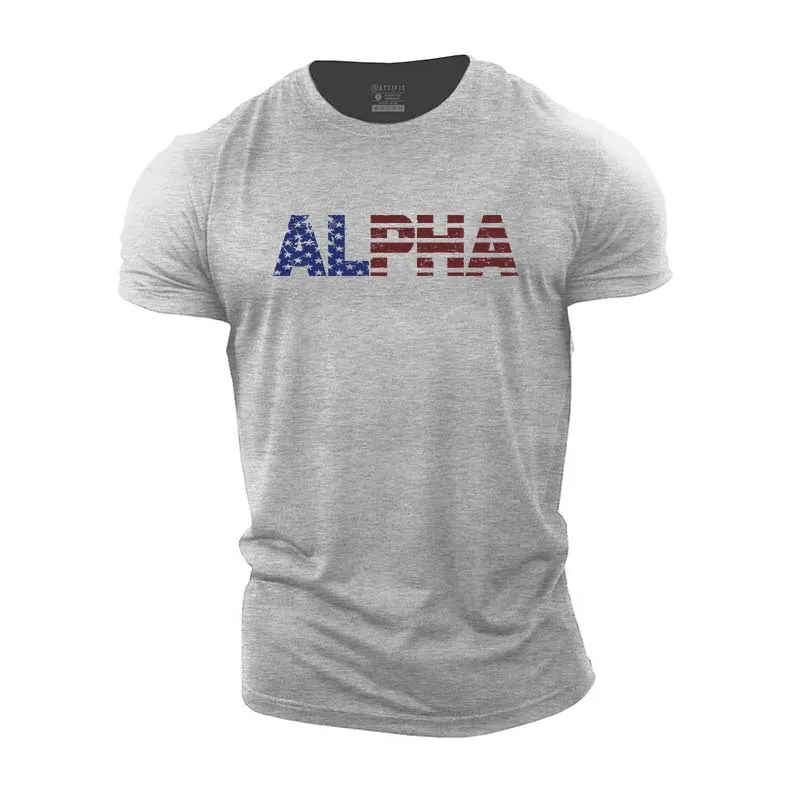 Alpha Graphic Cotton T-Shirt