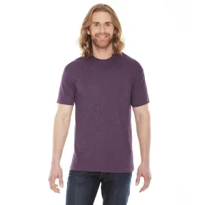 American Apparel Unisex Heather Plum 50/50 Short Sleeve Tee