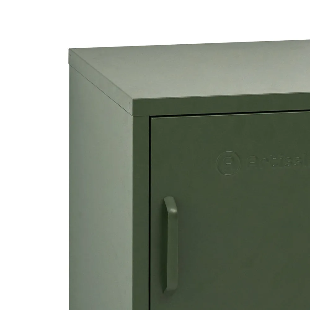 ArtissIn Bedside Table Metal Cabinet - MINI Green