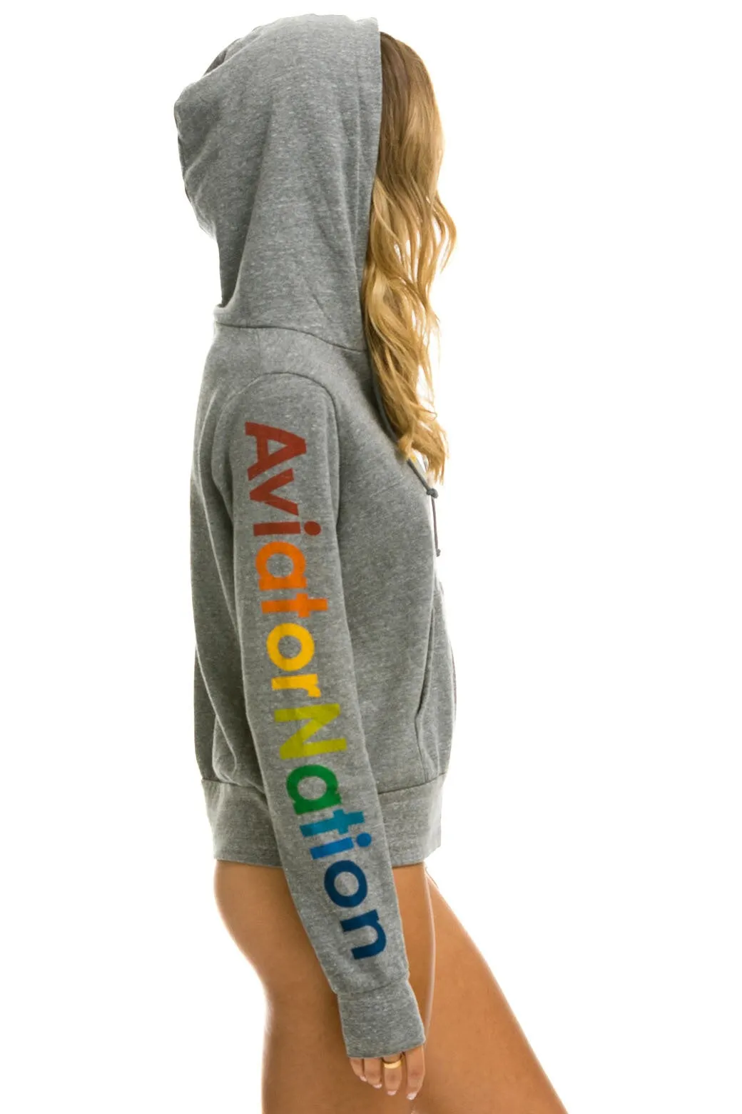 AVIATOR NATION MANHATTAN BEACH  HOODIE - HEATHER GREY