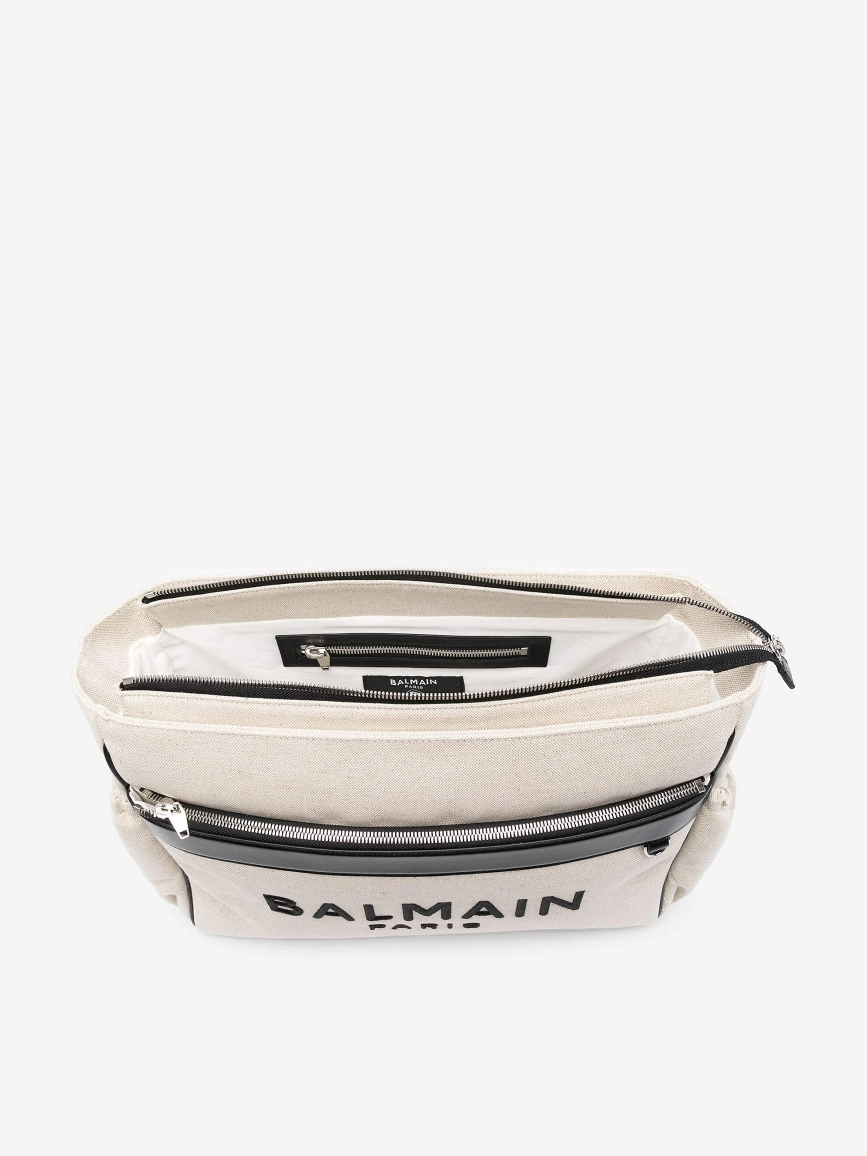 Balmain Baby Logo Changing Bag in White (40cm)