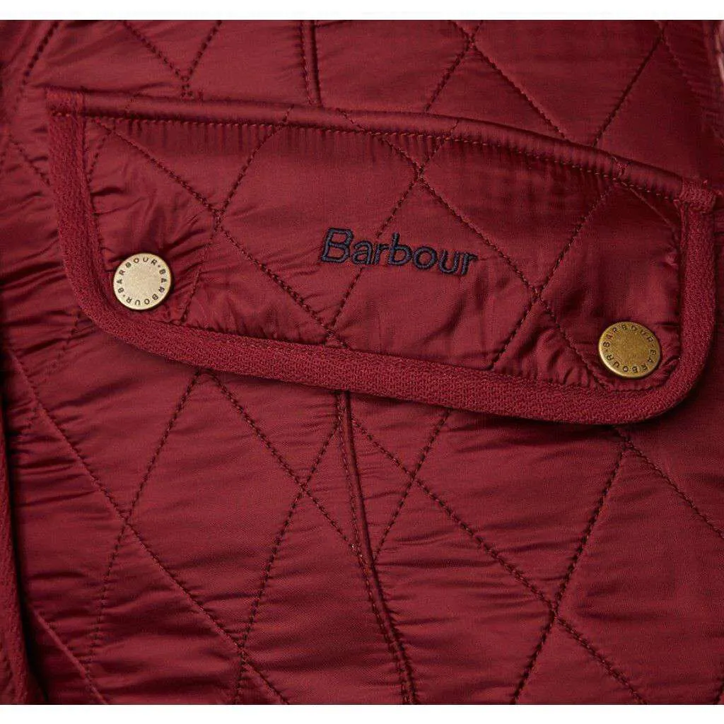 Barbour Cavalry Fleece-Lined Quilted Vest - Size 8