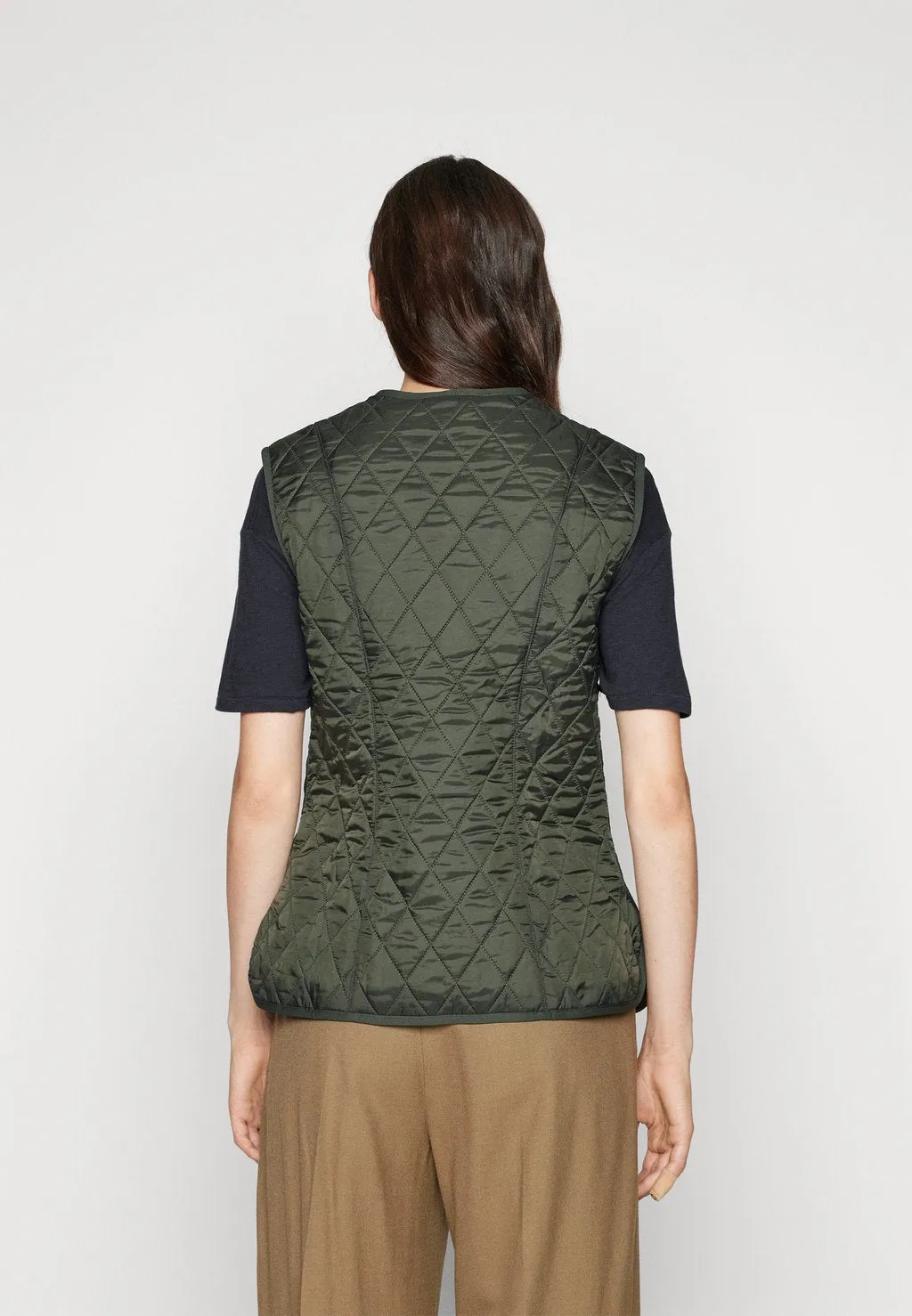 Barbour vest, dark olive