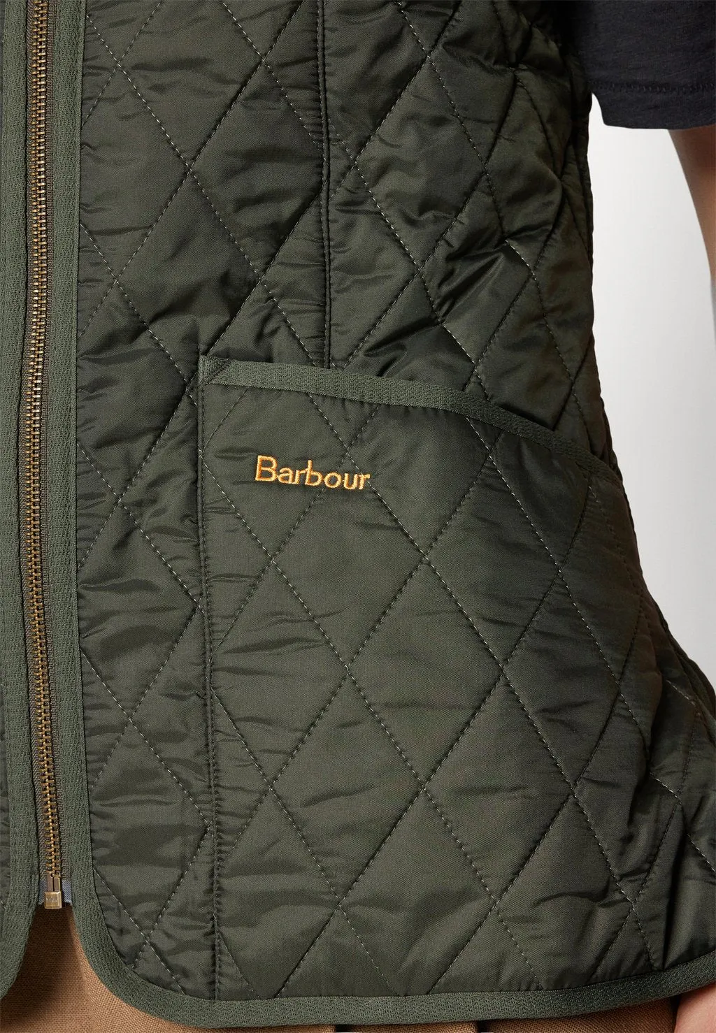 Barbour vest, dark olive