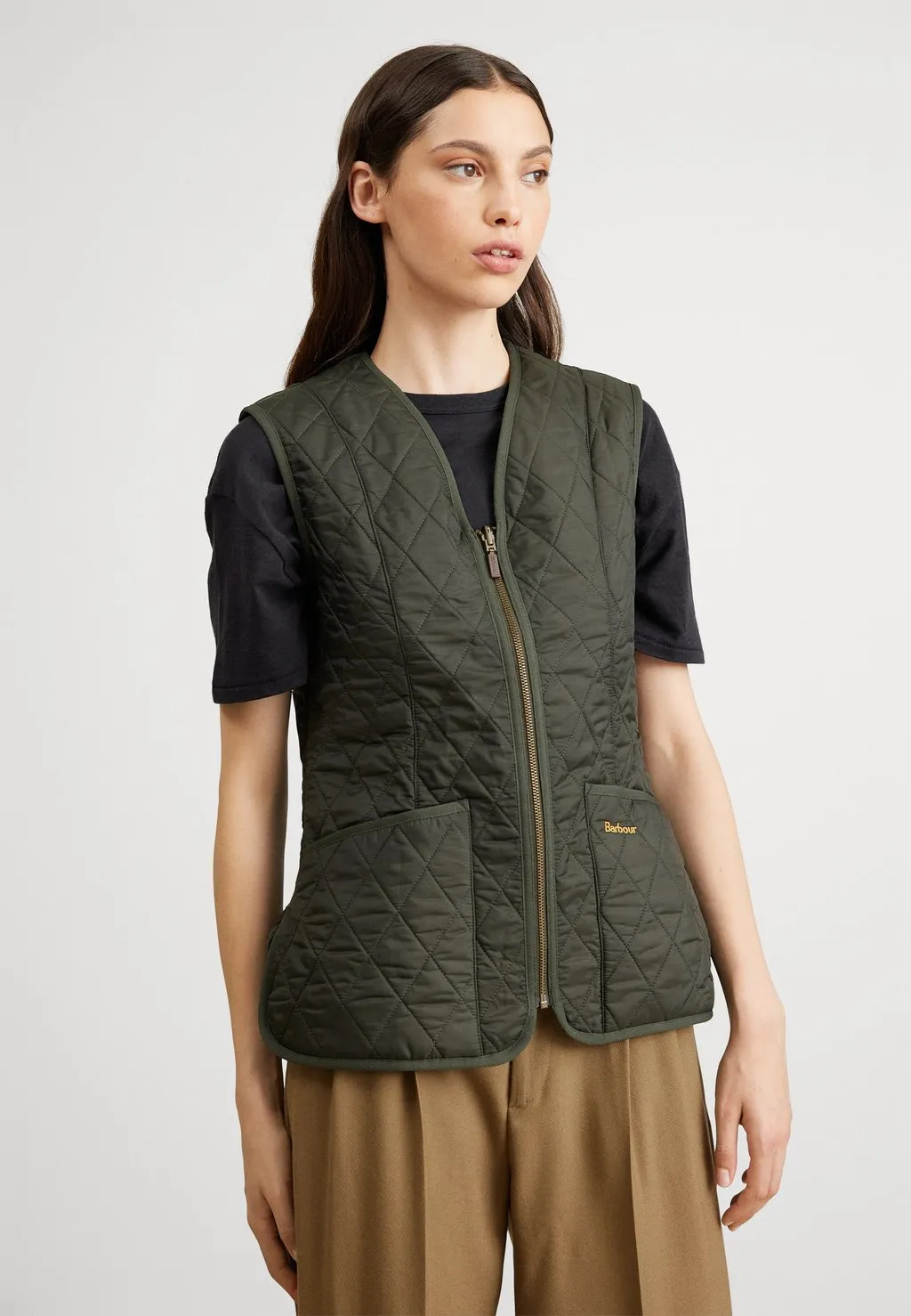 Barbour vest, dark olive