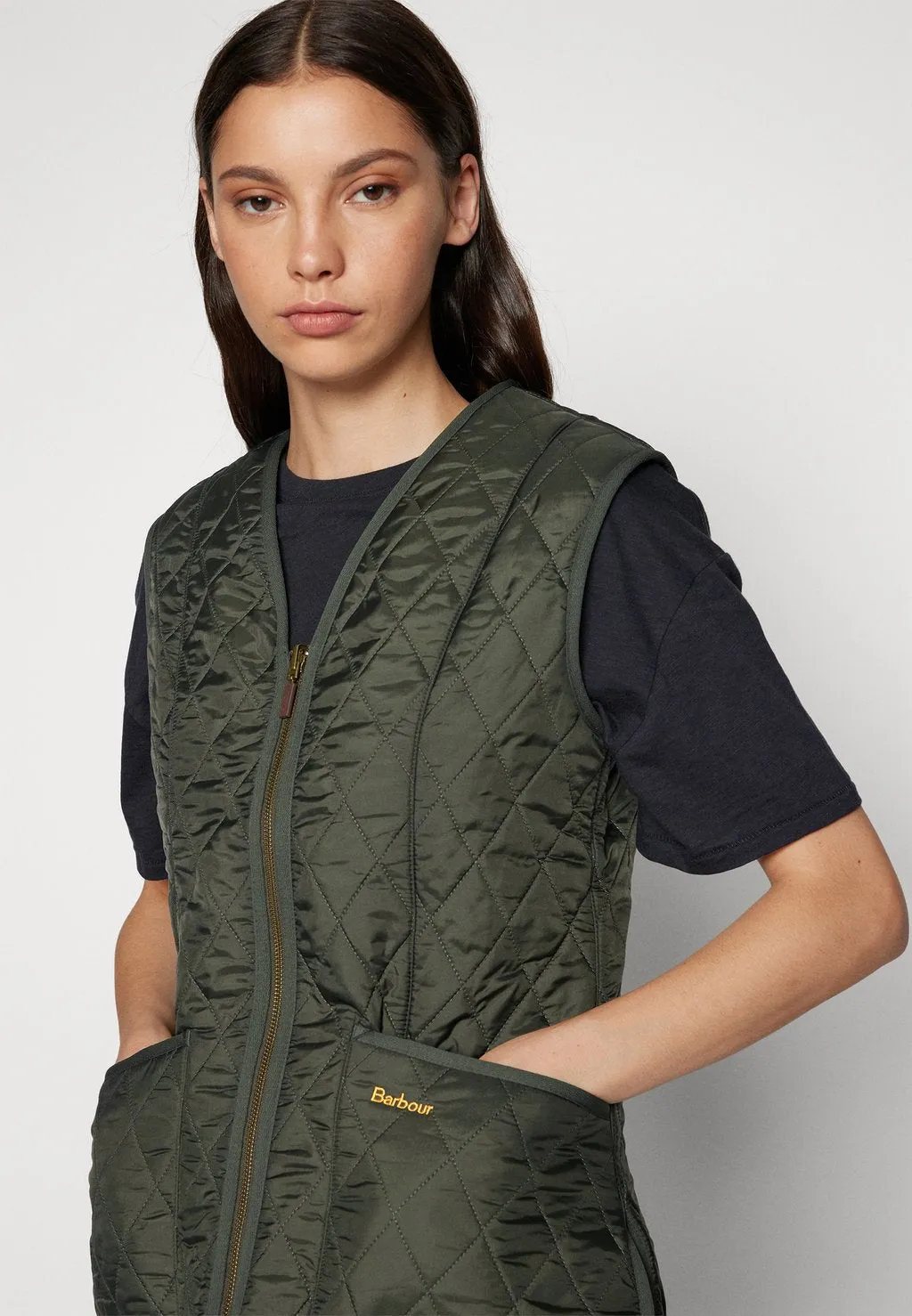 Barbour vest, dark olive