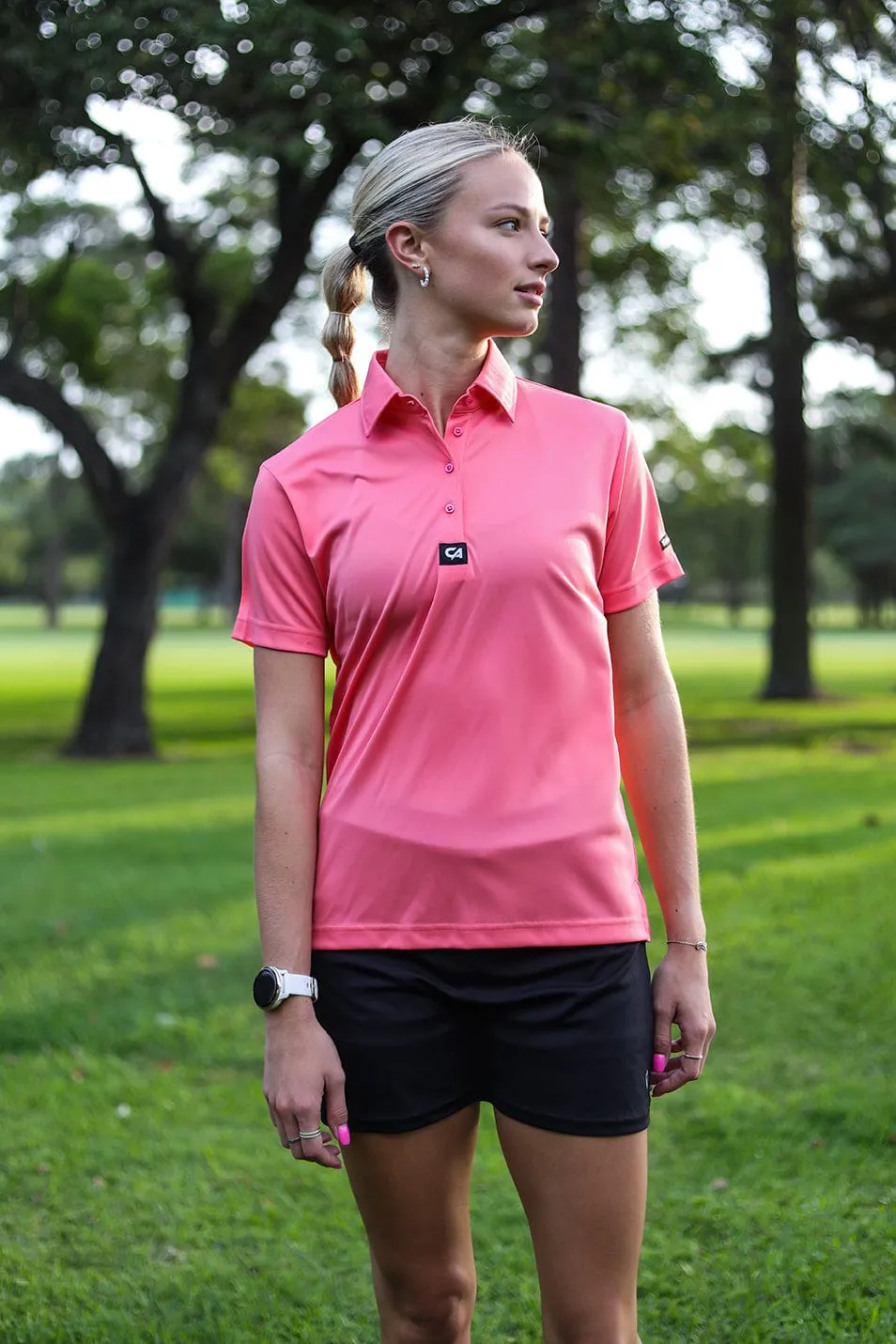 CA Ladies Iconic Golf Shirt | Watermelon