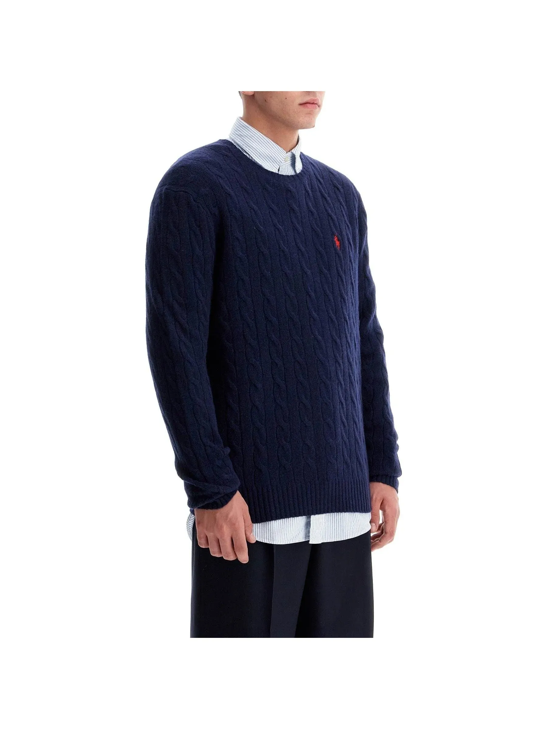 Cable-Knit Wool-Cashmere Sweater