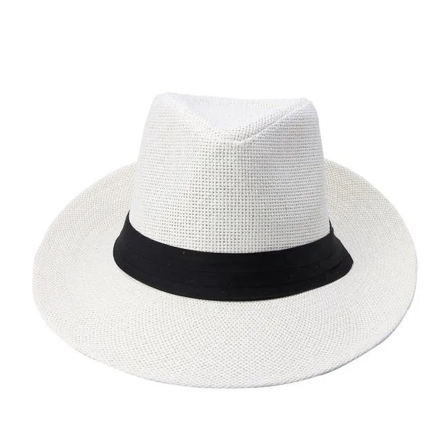 Classy Men Khaki Straw Panama Hat