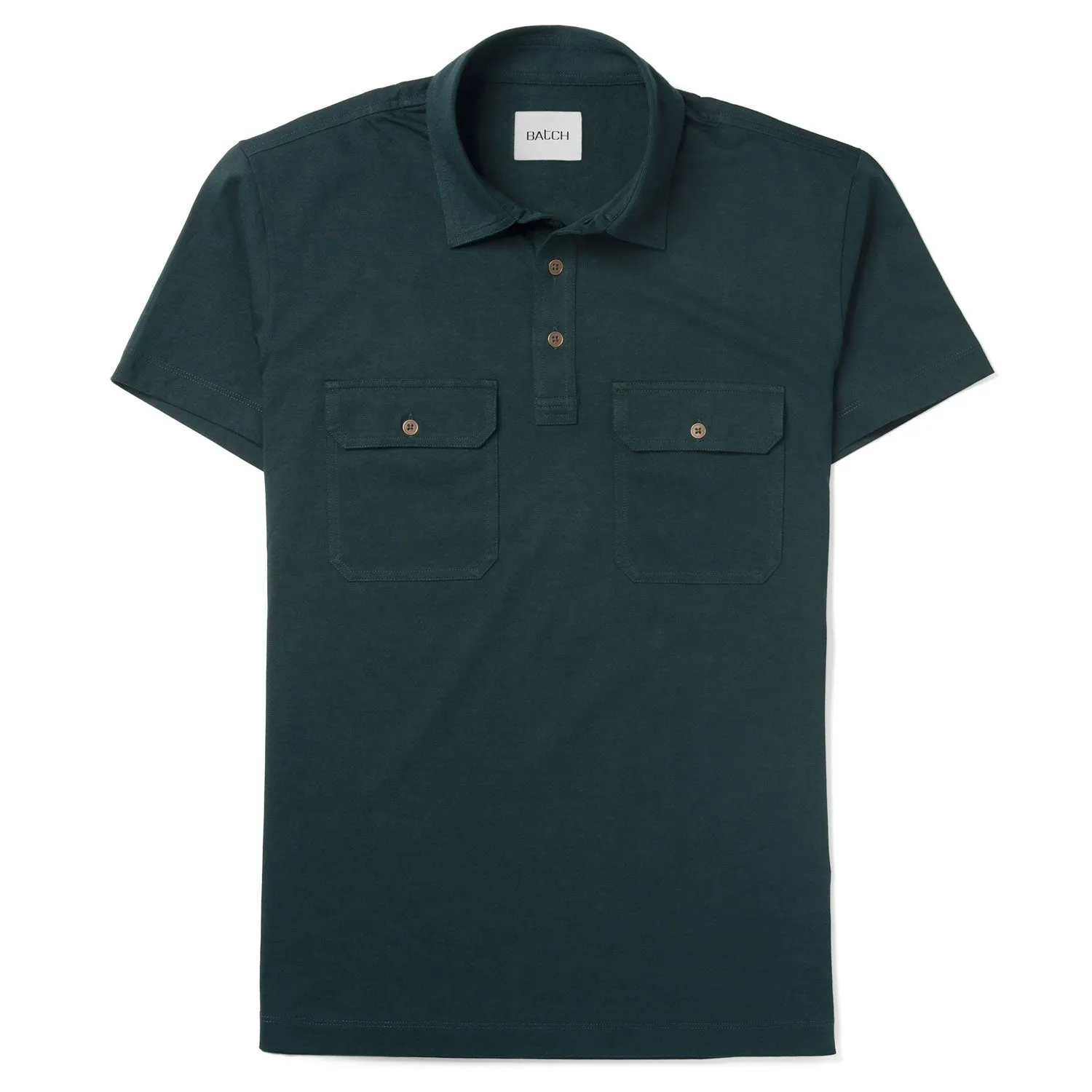 Constructor Short Sleeve Polo Shirt –  Evergreen Cotton Jersey