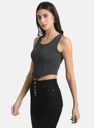 Corset Detail Crop Top