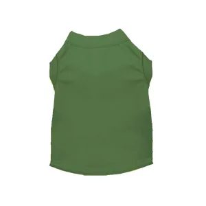 Cotton Poly Blend Tee Shirt in Emerald Green