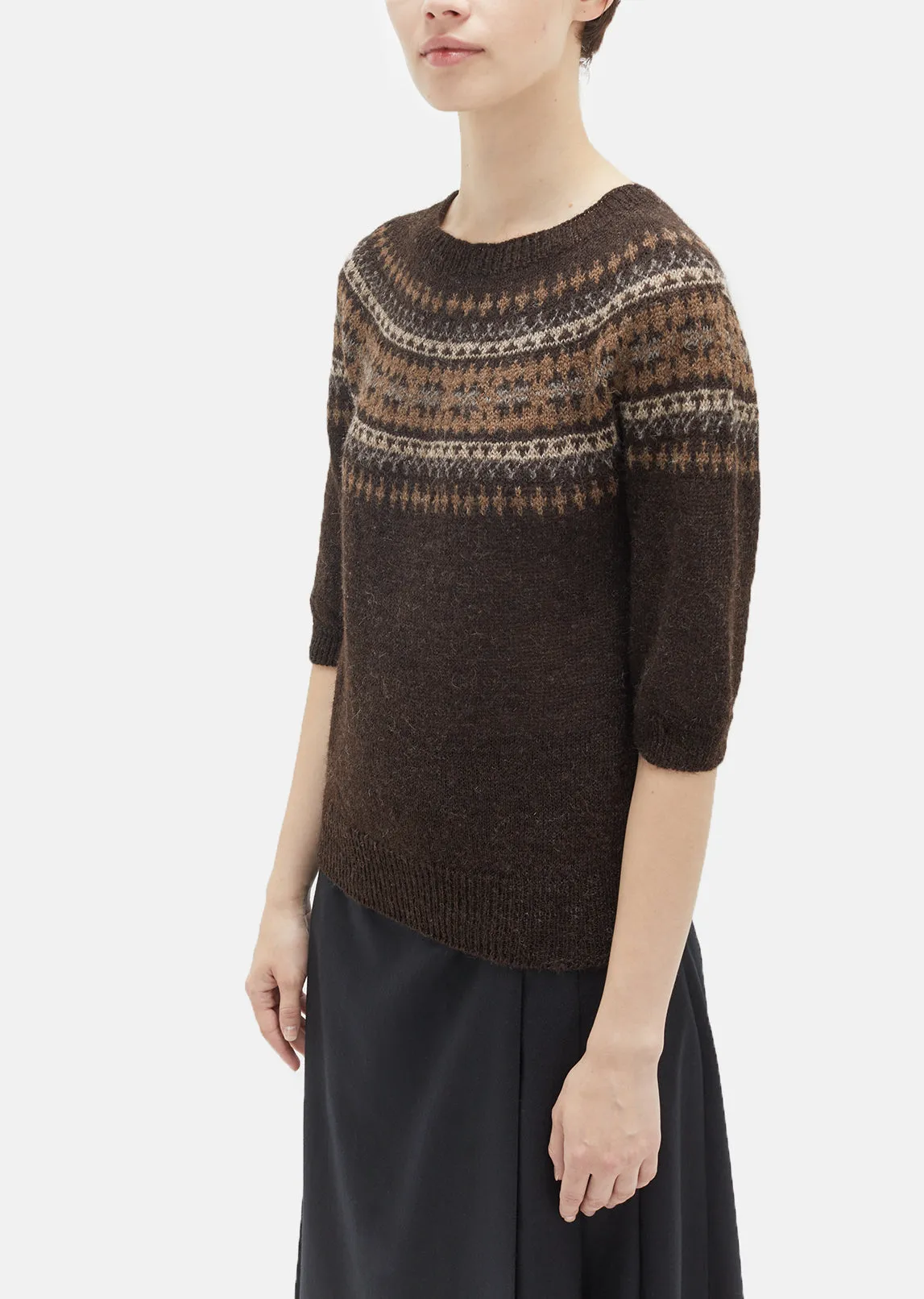 Elbow Sleeve Fairisle Sweater