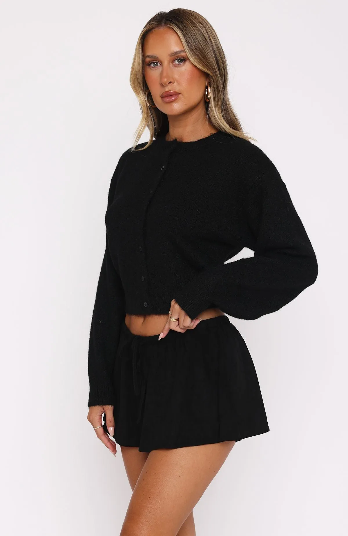 Fall For Me Mini Skort Black