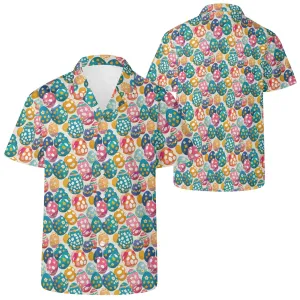 Festive Egg Mens Casual Hawaiian Shirt