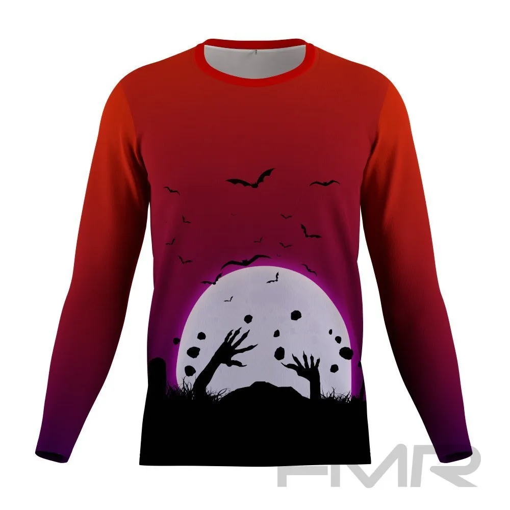 FMR Men's Scary Night Long Sleeve Running Shirt