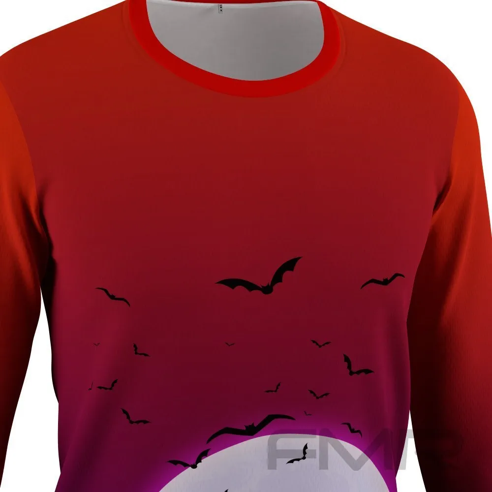 FMR Men's Scary Night Long Sleeve Running Shirt