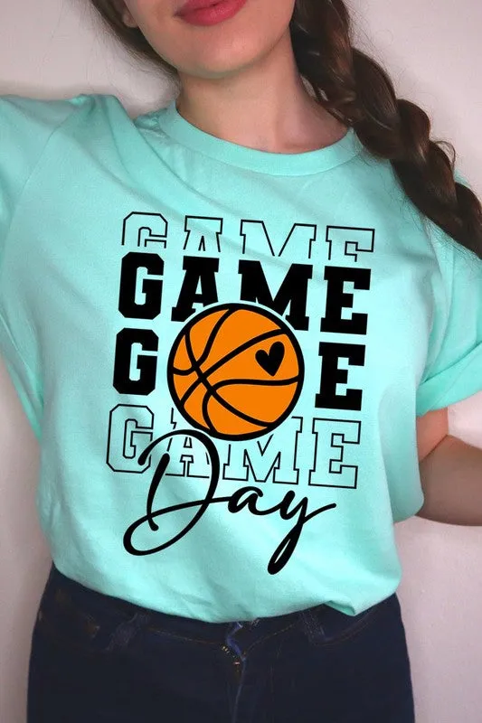 Game Day Basketball Graphic T Shirts