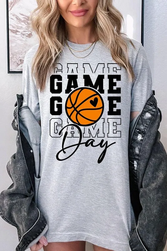 Game Day Basketball Graphic T Shirts