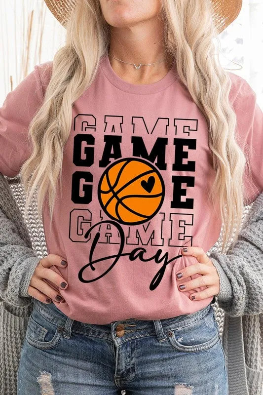 Game Day Basketball Graphic T Shirts