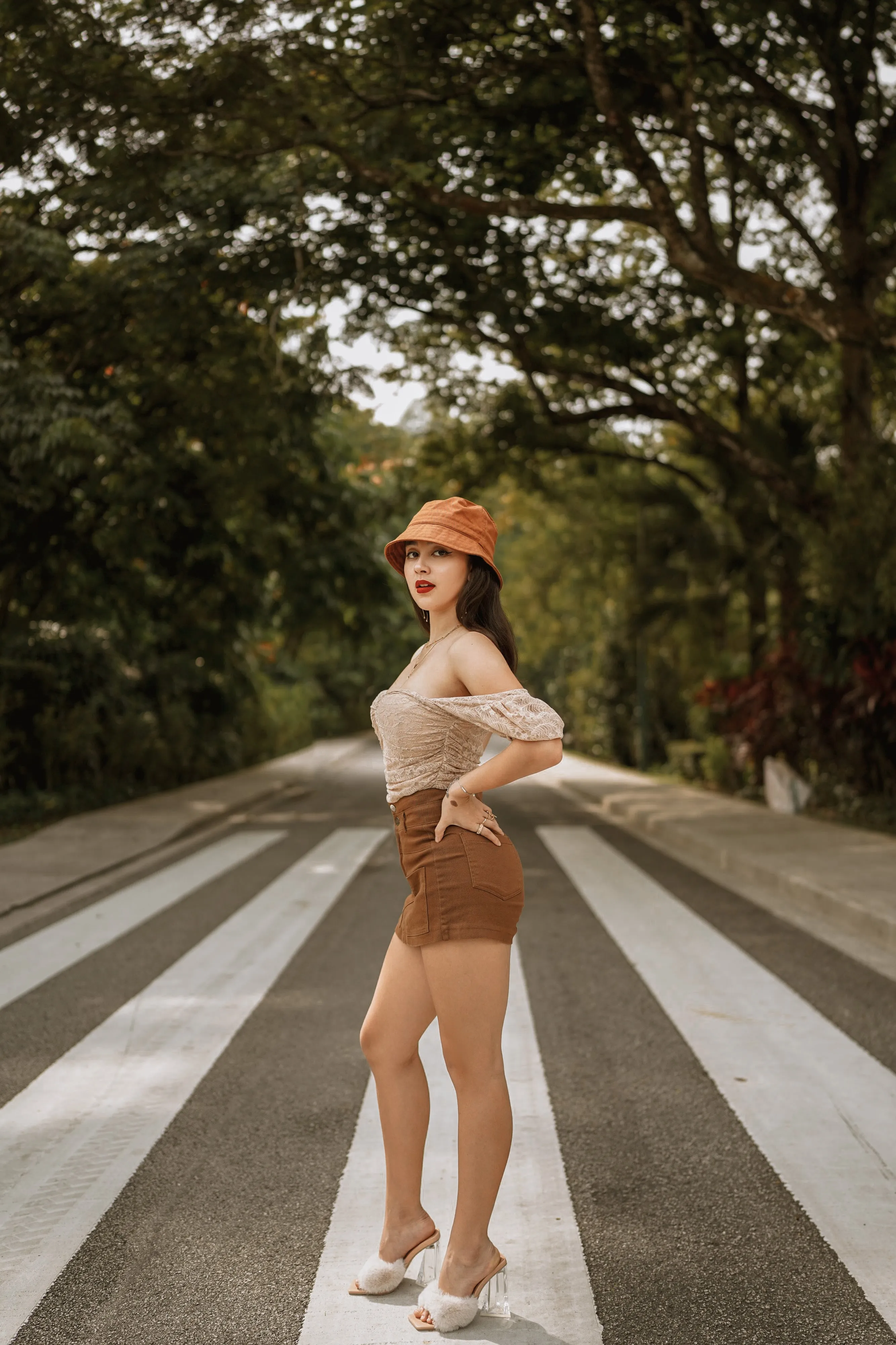 Gionix Lace Bustier Bodysuit in Cream