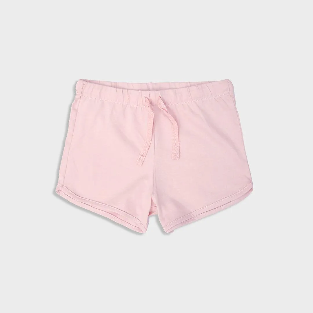 Girls Pink Organic Soft Cotton Short