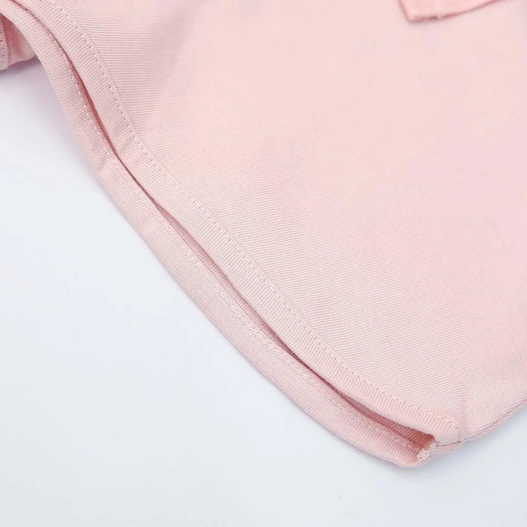 Girls Pink Organic Soft Cotton Short