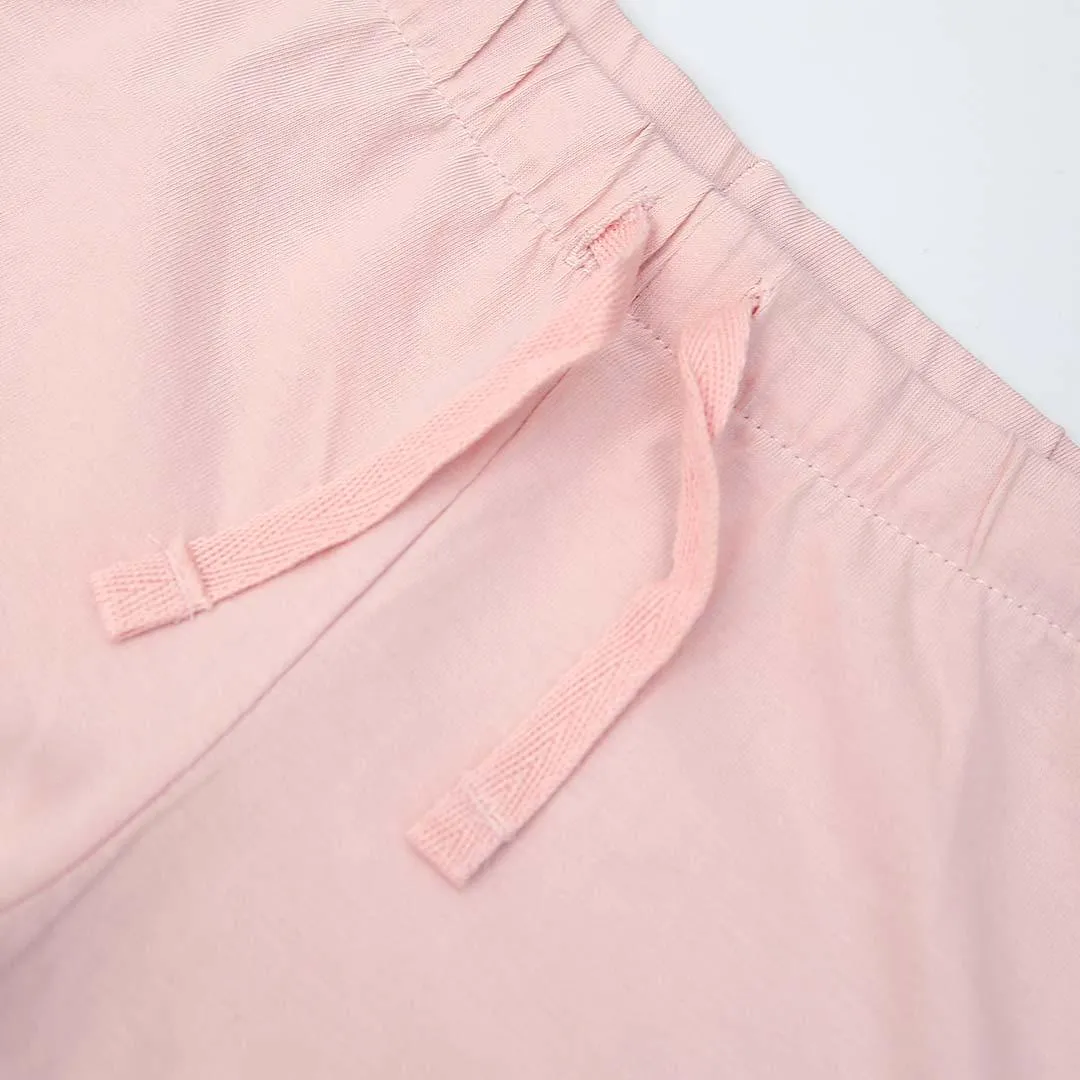 Girls Pink Organic Soft Cotton Short