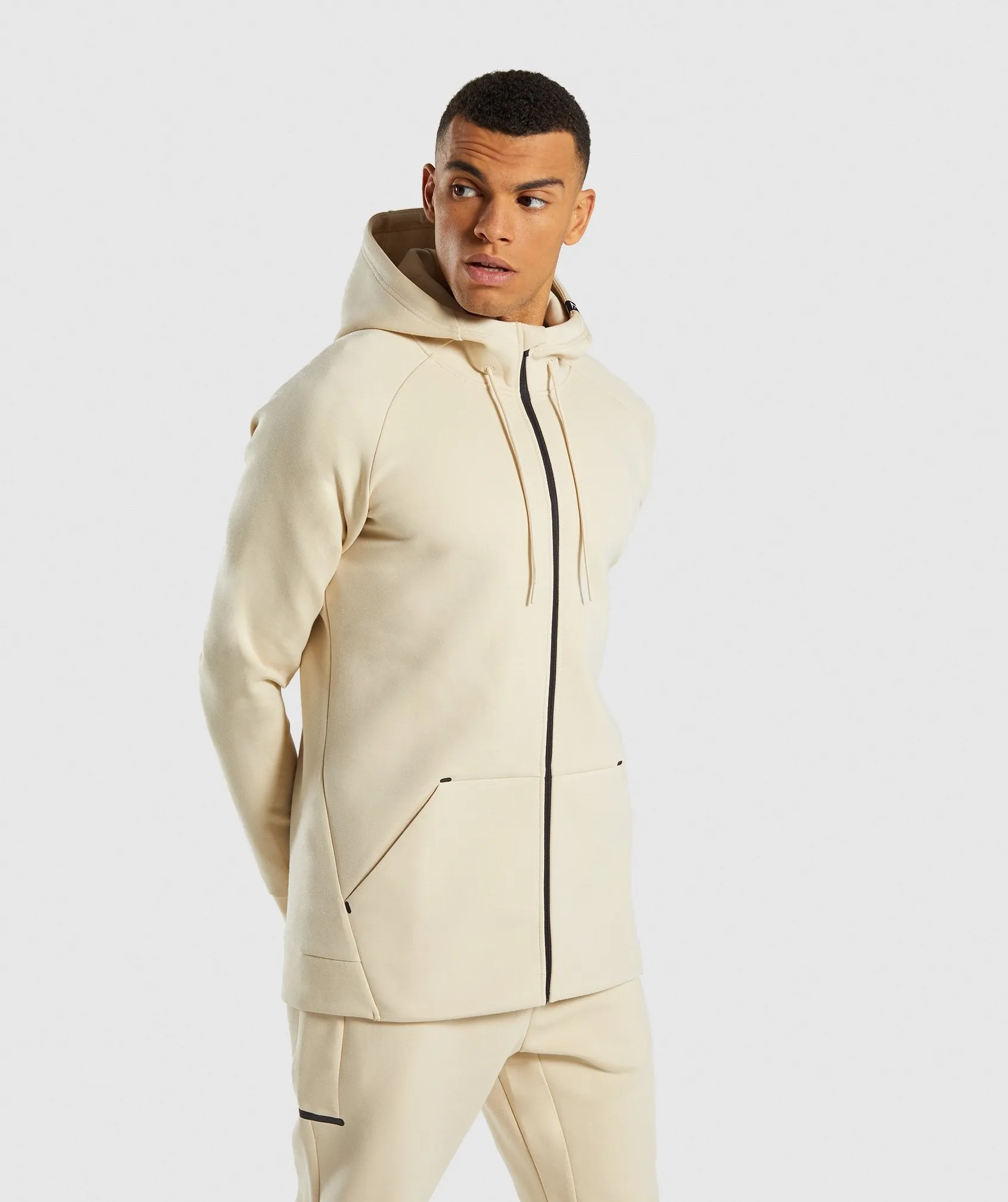 Gymshark Ultra Zip Hoodie - Warm Beige