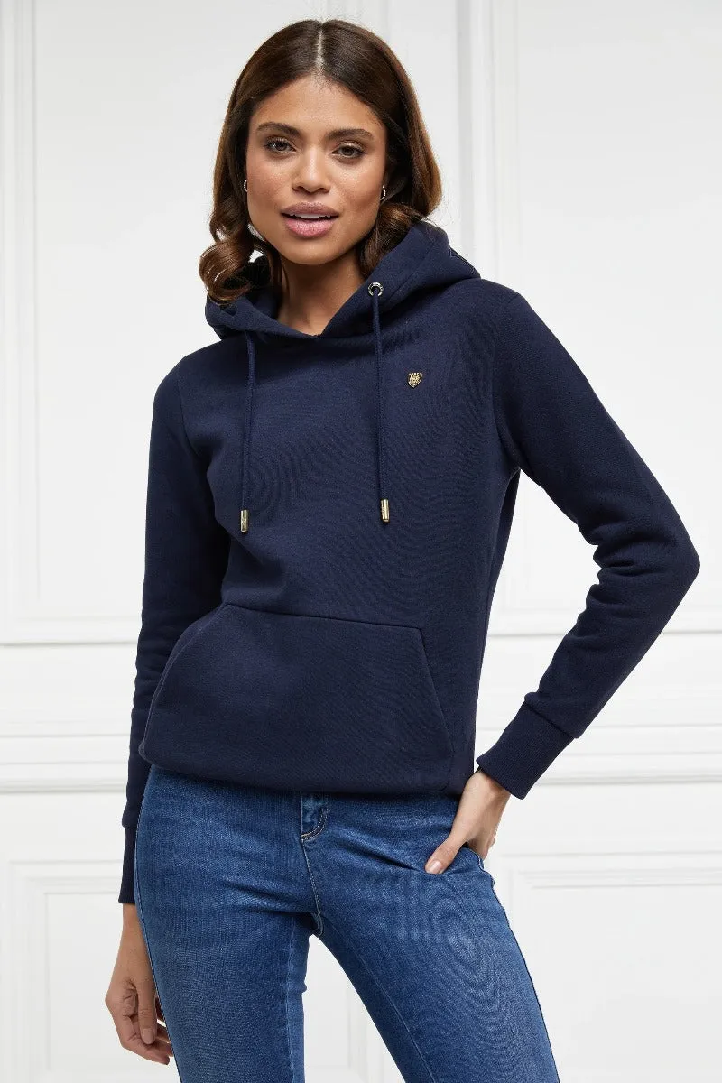 Holland Cooper The Essential Shield Hoodie in Ink Navy