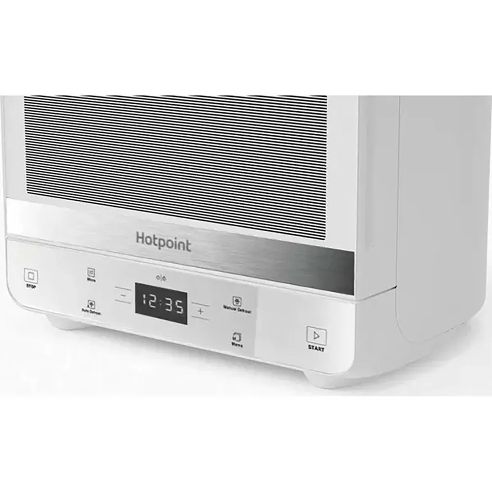 Hotpoint MWHC1331FW 13 Litre Curve Solo Microwave, 39.2cm Wide - White