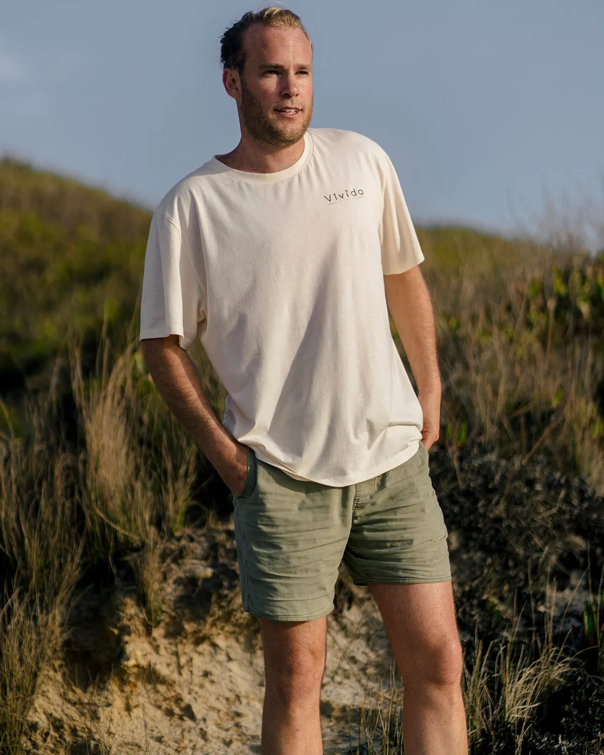 Into the Wild Tee - Beach Ivory