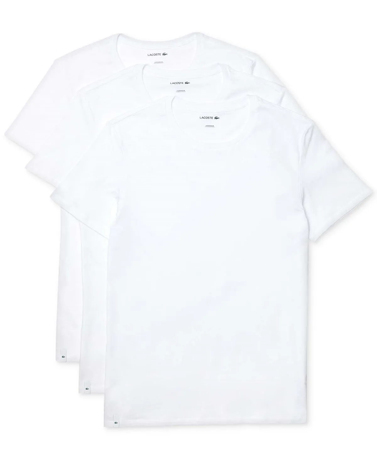 Lacoste Men's Slim Fit Crew Neck 3 Piece T-Shirt Set