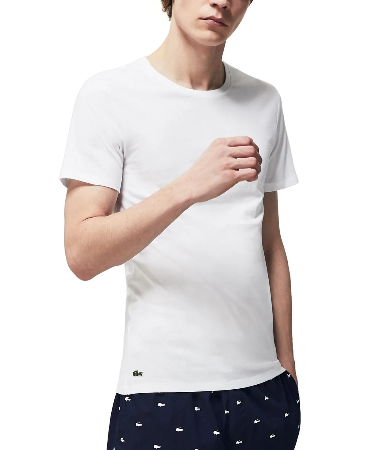 Lacoste Men's Slim Fit Crew Neck 3 Piece T-Shirt Set