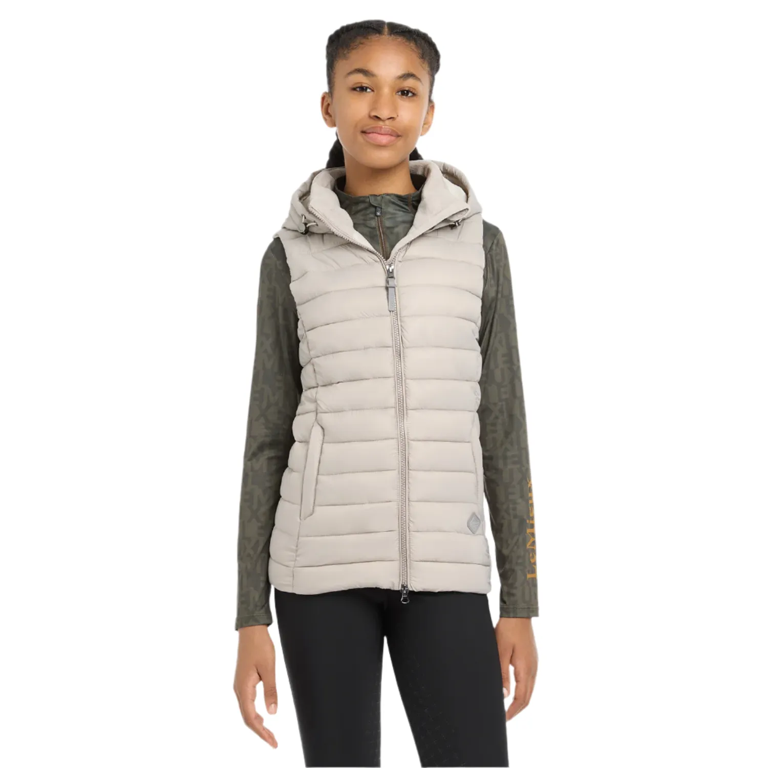 LeMieux Milly Young Rider Puffer Vest, Ash