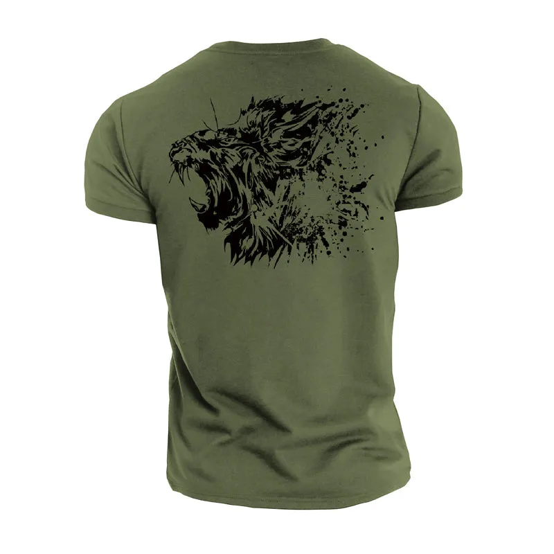 Lion Men's Cotton T-Shirt