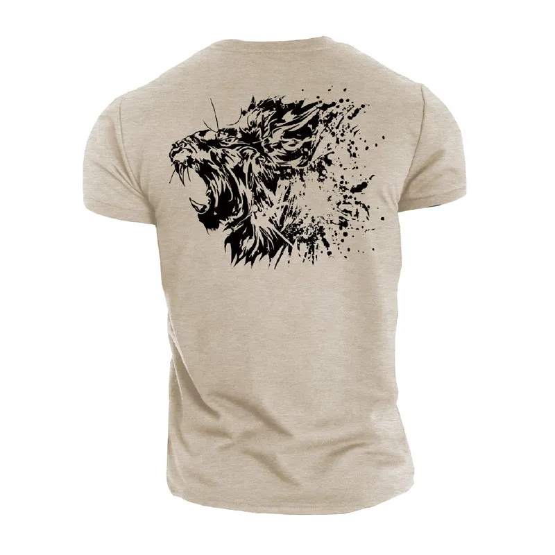 Lion Men's Cotton T-Shirt