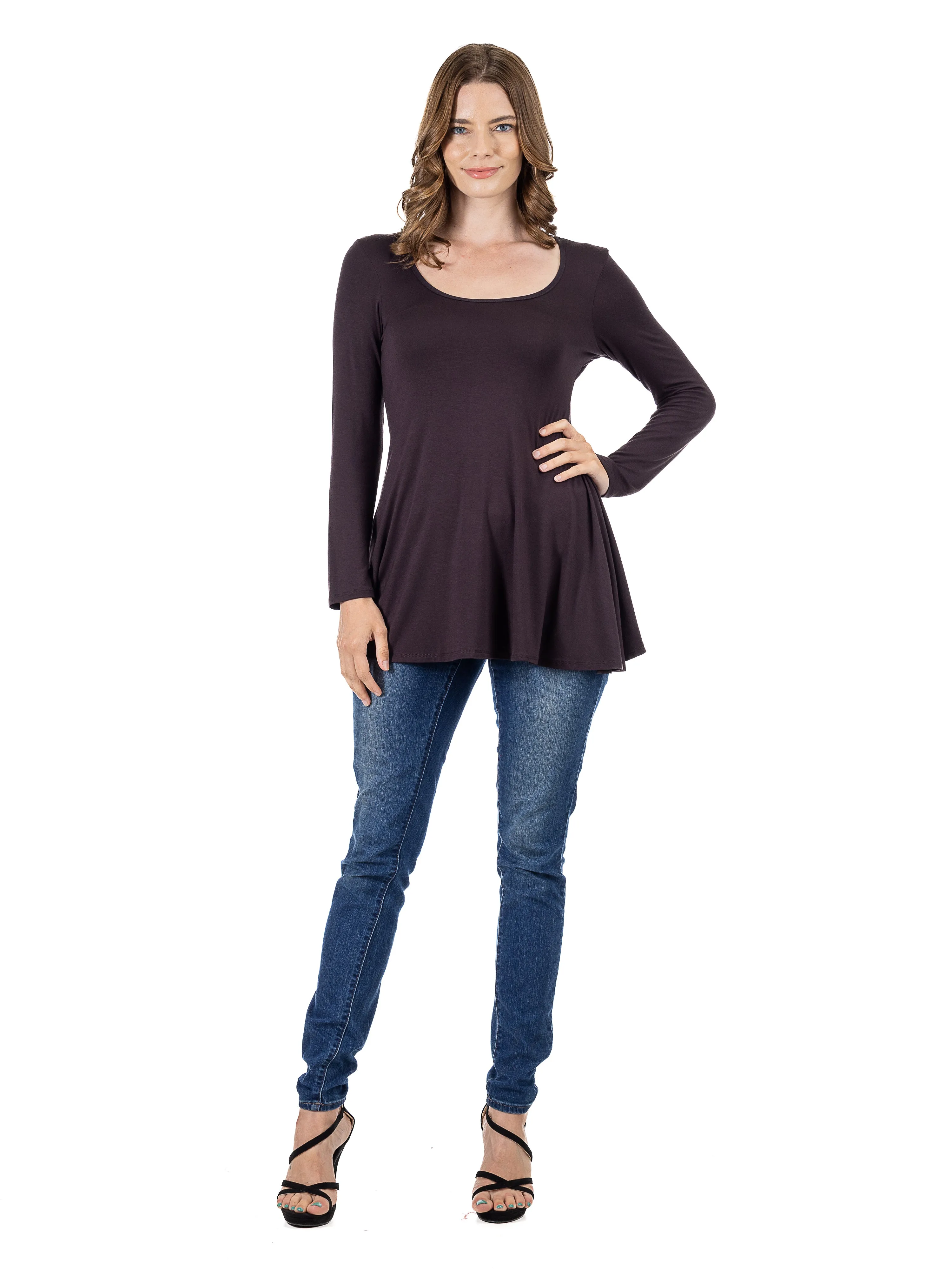 Long Sleeve Tunic Top For Women