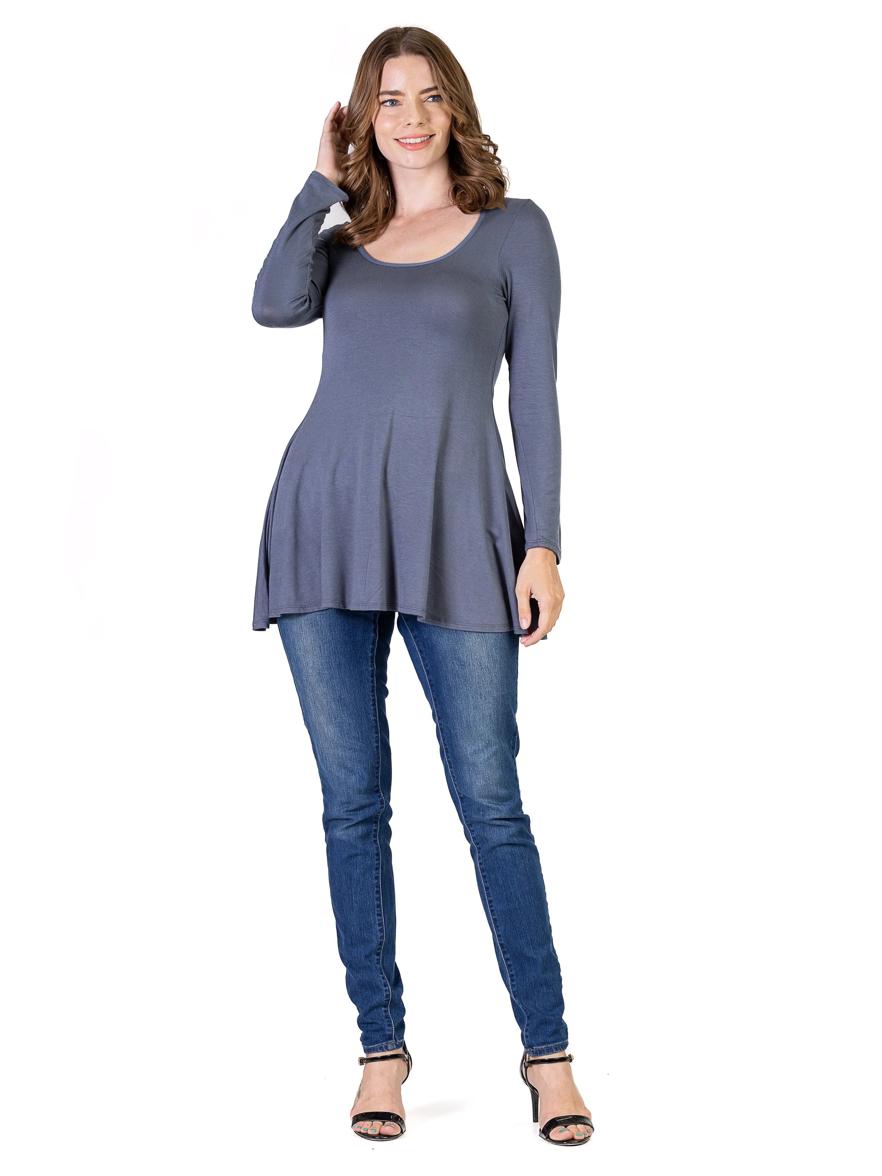 Long Sleeve Tunic Top For Women