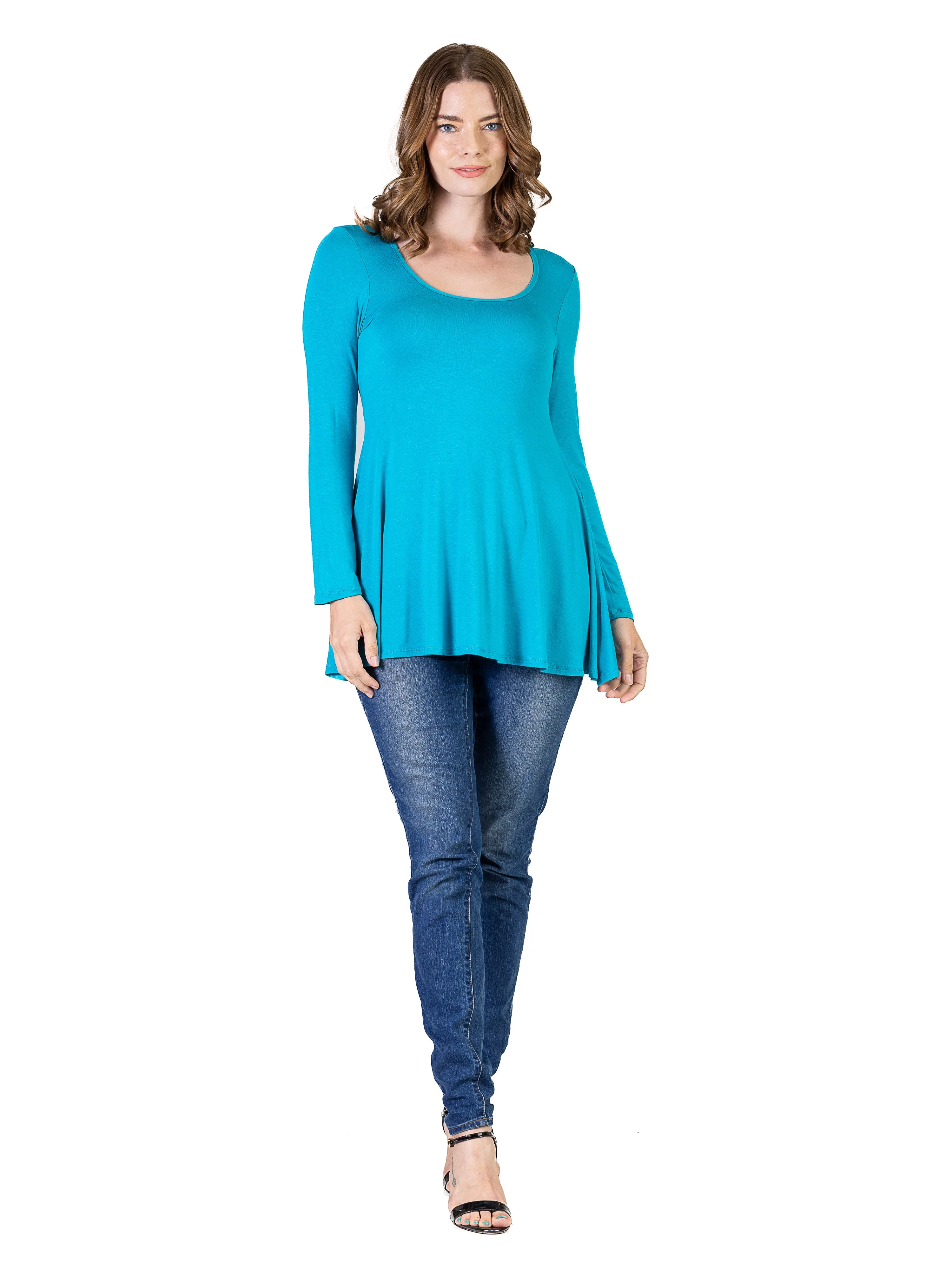 Long Sleeve Tunic Top For Women