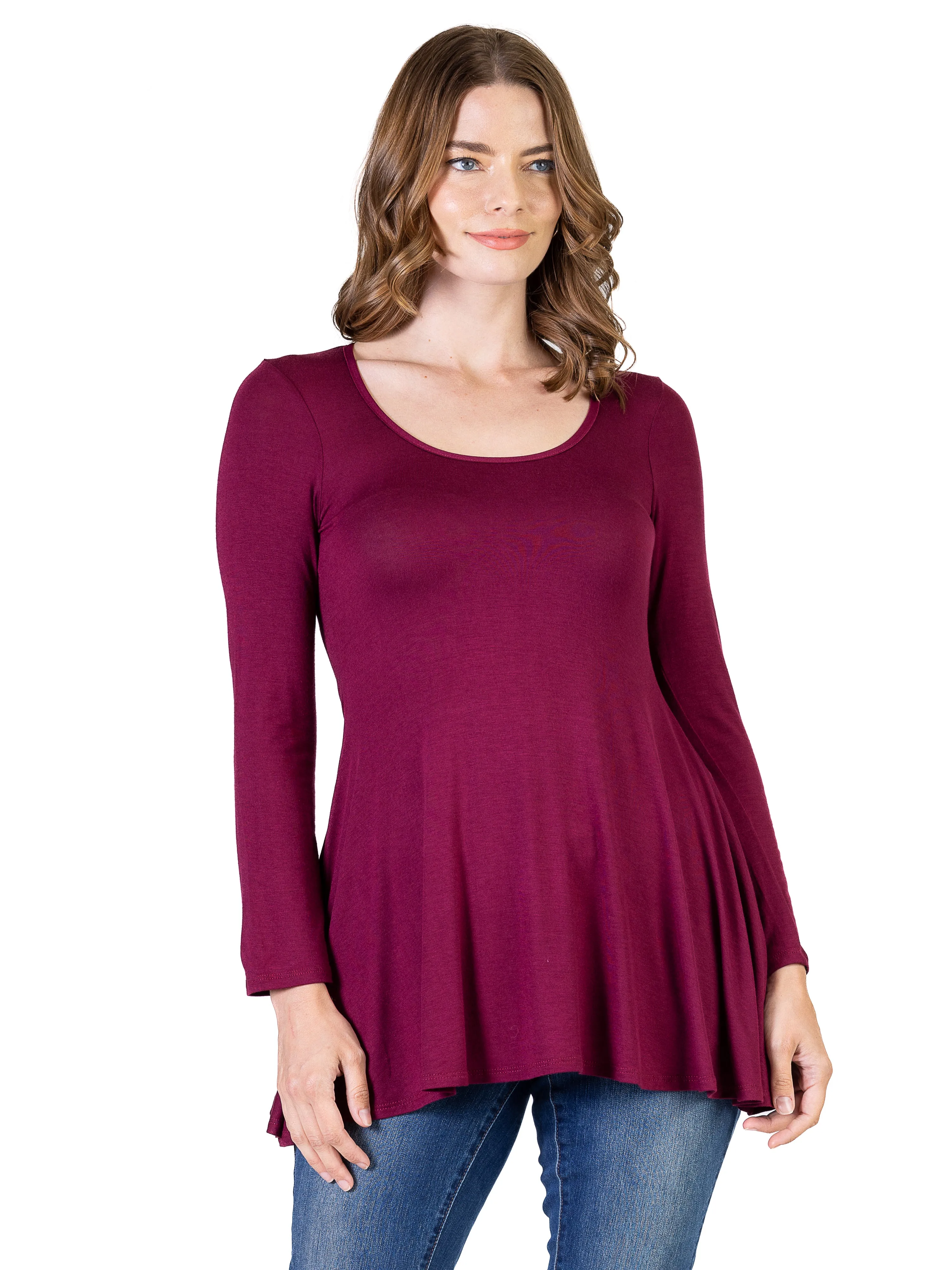 Long Sleeve Tunic Top For Women