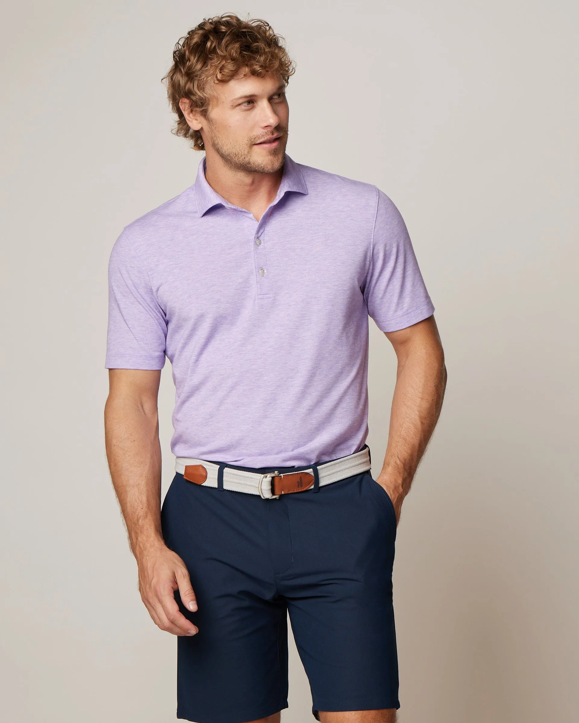 Maddox Solid Top Shelf Performance Polo - Tulip