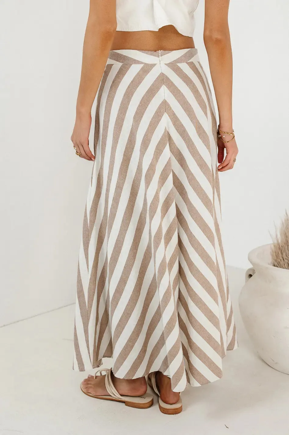 Meggy Striped Maxi Skirt - FINAL SALE