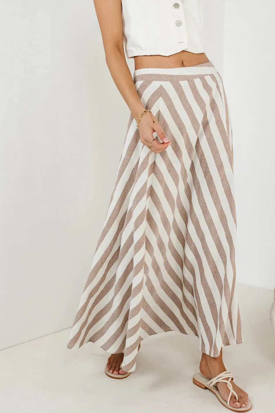 Meggy Striped Maxi Skirt - FINAL SALE