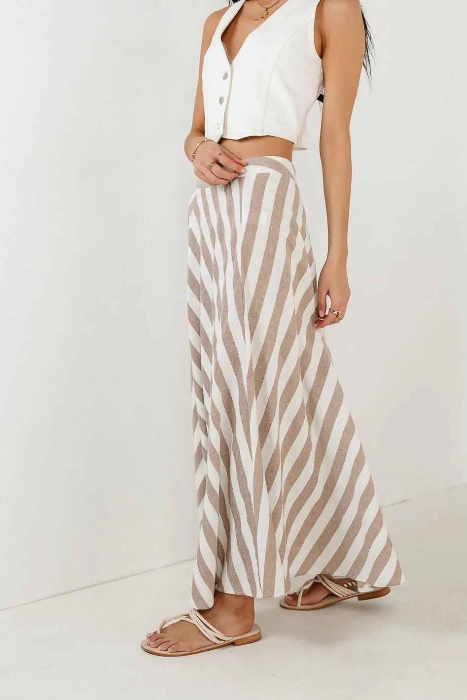 Meggy Striped Maxi Skirt - FINAL SALE