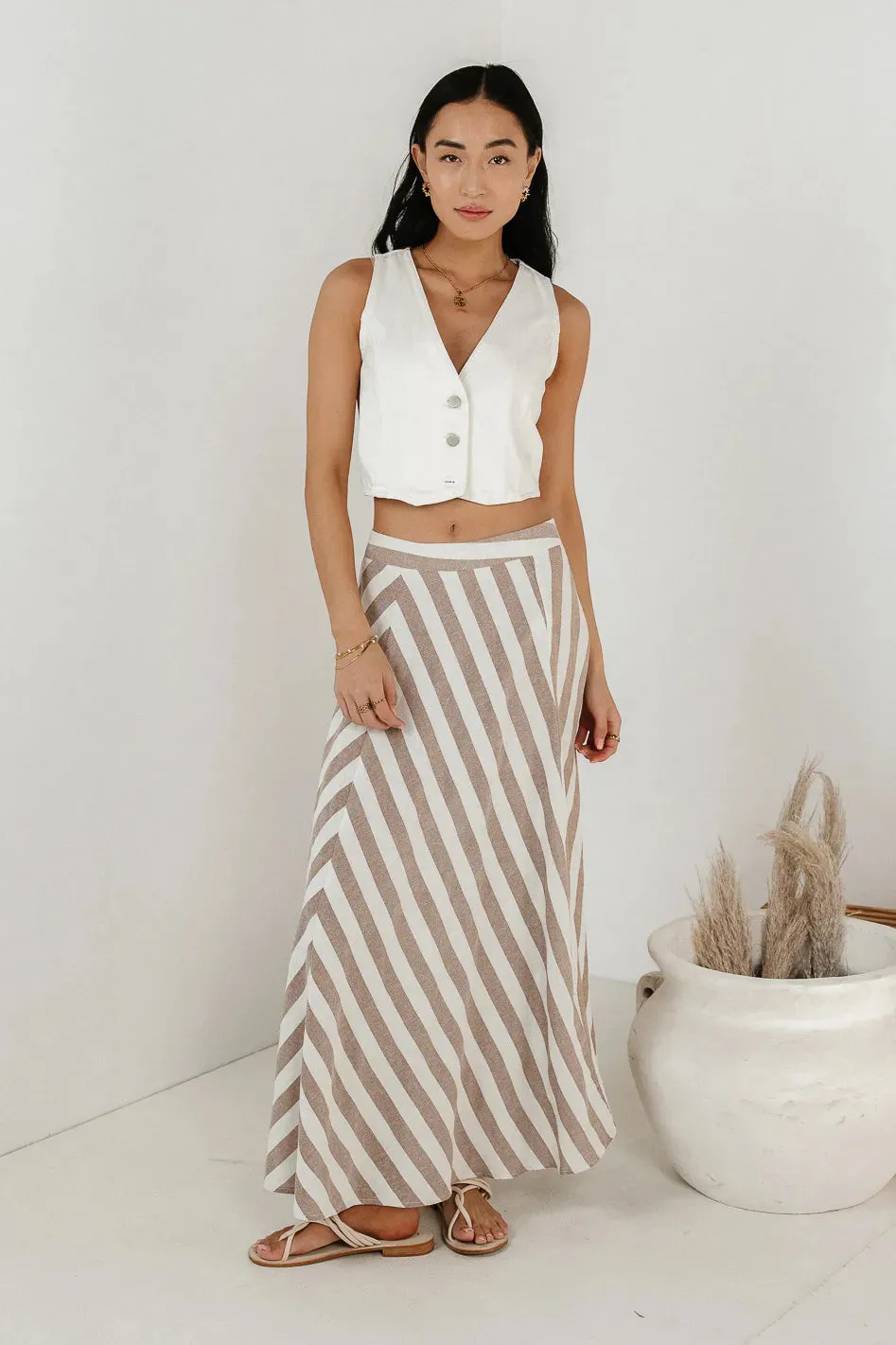 Meggy Striped Maxi Skirt - FINAL SALE